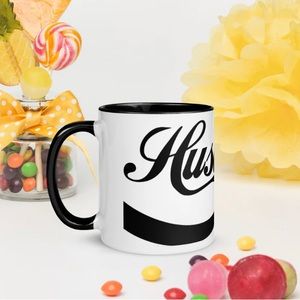 NIB Graphic Black Custom Designed "HUSTLHER" Mug